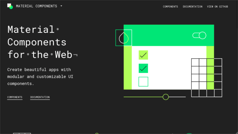 Material Components for the Web